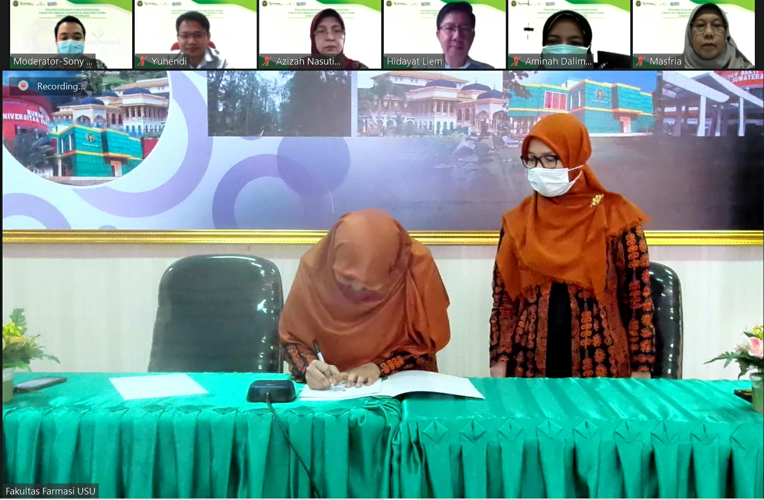 Penandatanganan Kerja Sama antara PT. Gondowangi dengan Fakultas Farmasi Universitas Sumatera Utara