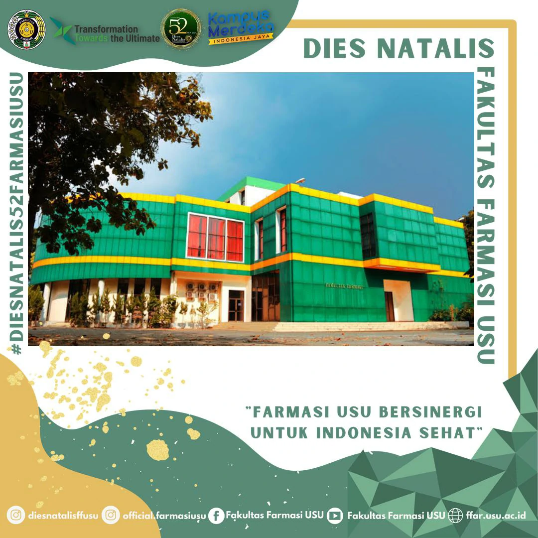 Twibbon Dies Natalis ke-52 Fakultas Farmasi Universitas Sumatera Utara