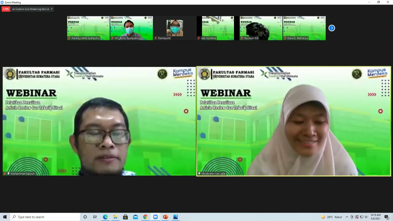 Webinar Pelatihan Penulisan Article Review dan Teknik Sitasi