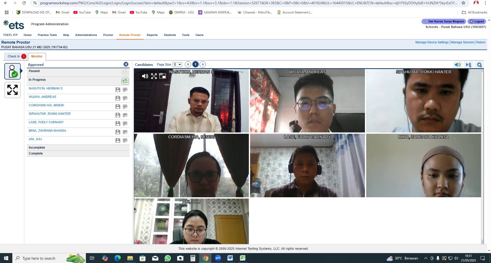 Pelaksanaan Toefl Itp Onsite Dan Online - 21 Mei 2025 | Pusat Bahasa ...