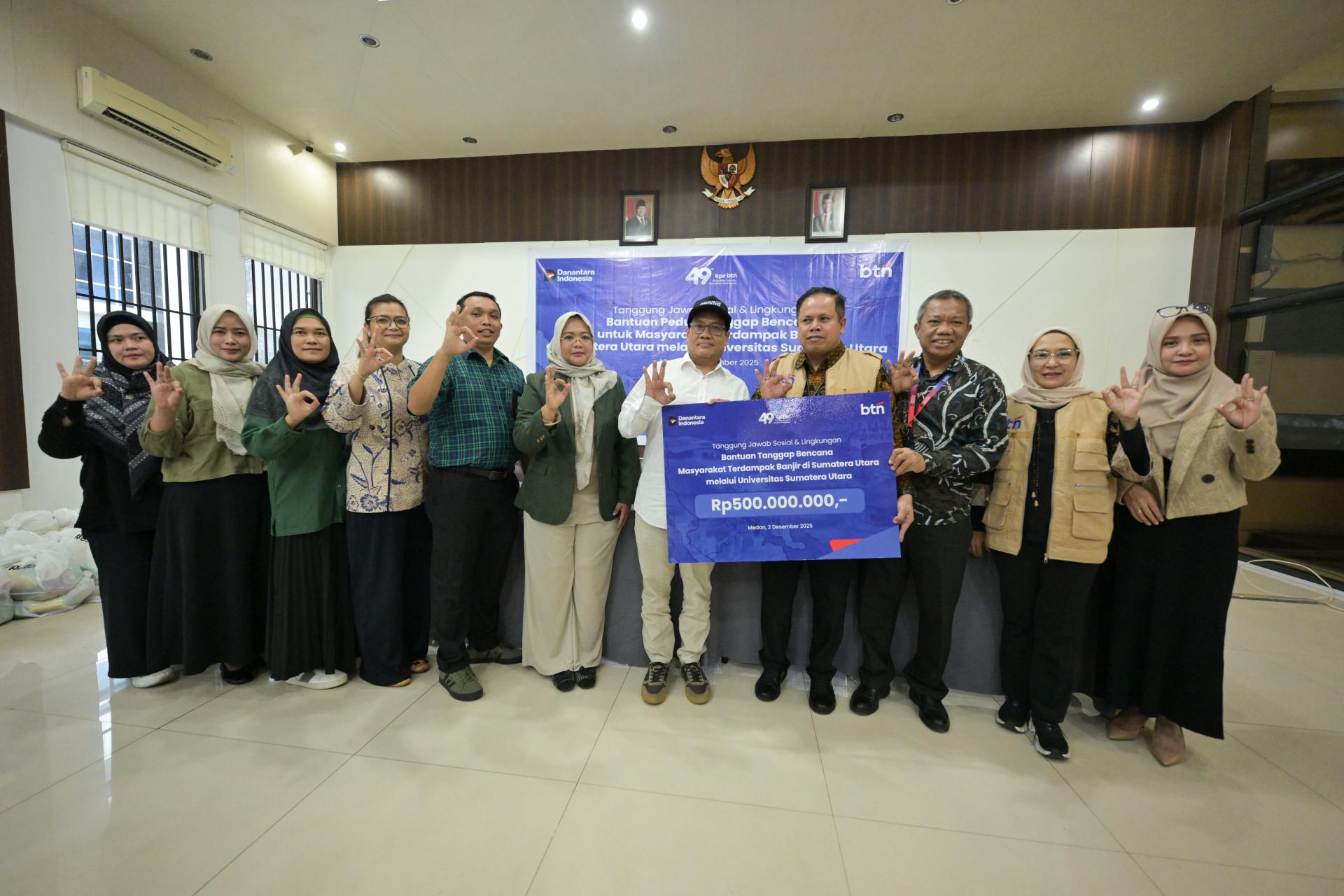 USU and BTN Peduli Distribute Aid to Flood-Affected Students (December 2, 2025)
