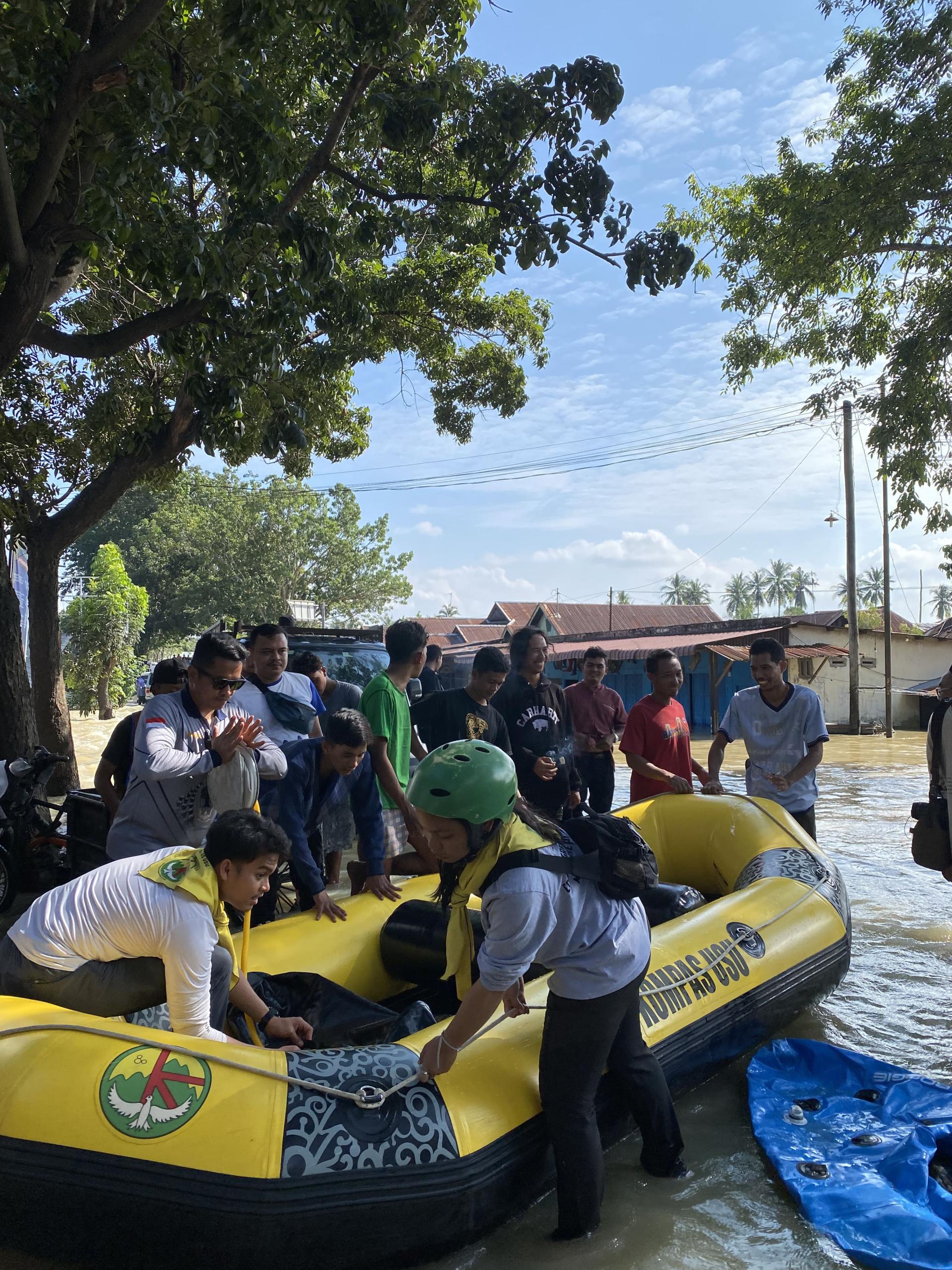 Kegiatan Aksi Peduli USU di Tanjung Pura