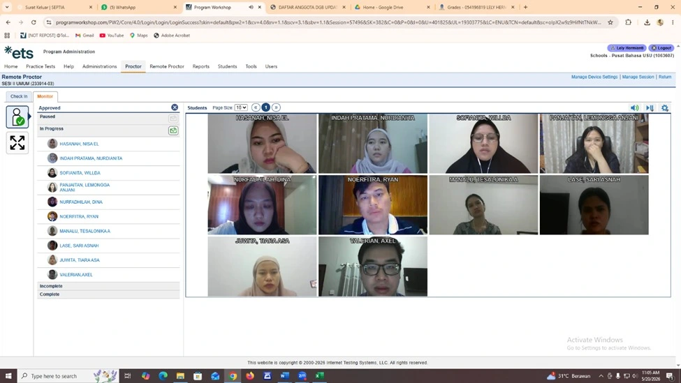 Pelaksanaan Toefl Itp Online Dan Onsite - 20 Mei 2026 | Pusat Bahasa ...