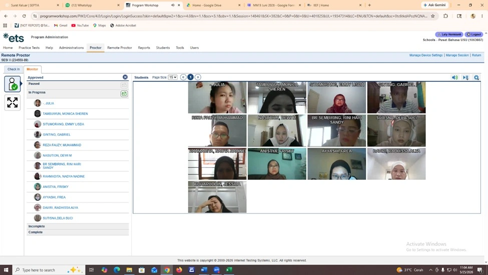 Pelaksanaan Toefl Itp Online Dan Onsite - 25 Mei 2026 | Pusat Bahasa ...